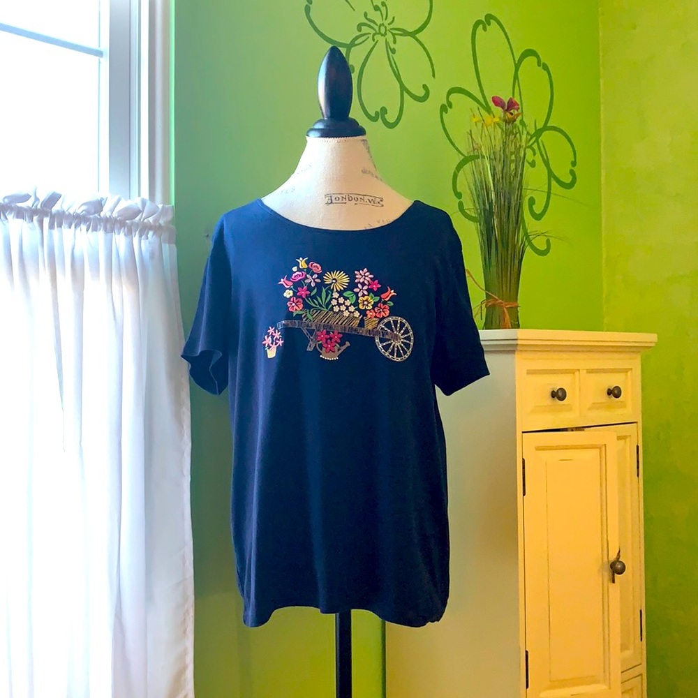 Karen Scott short sleeve shirt